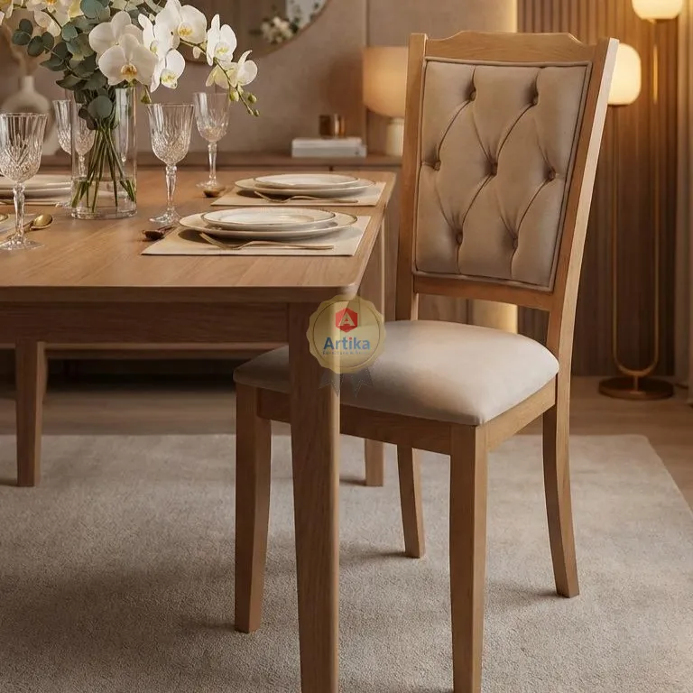 طاولة طعام خشبية عصرية