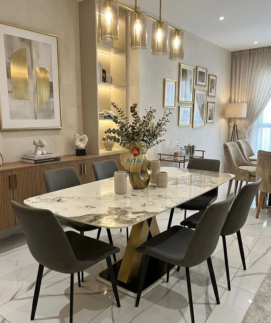 تناغم الرخام والذهب