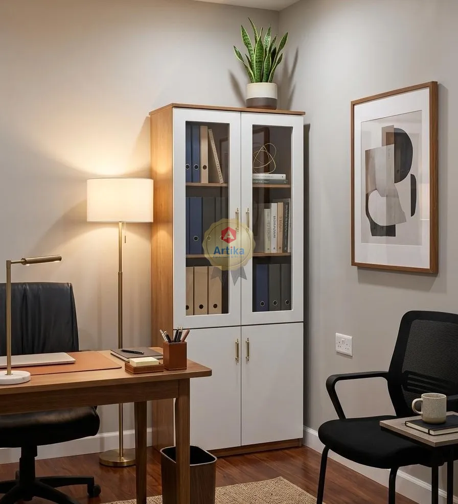 خزانة ملفات بدمج خشبي